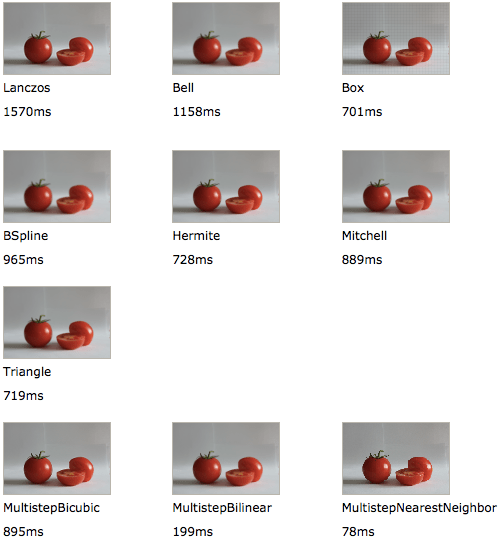 Image scaling screenshot